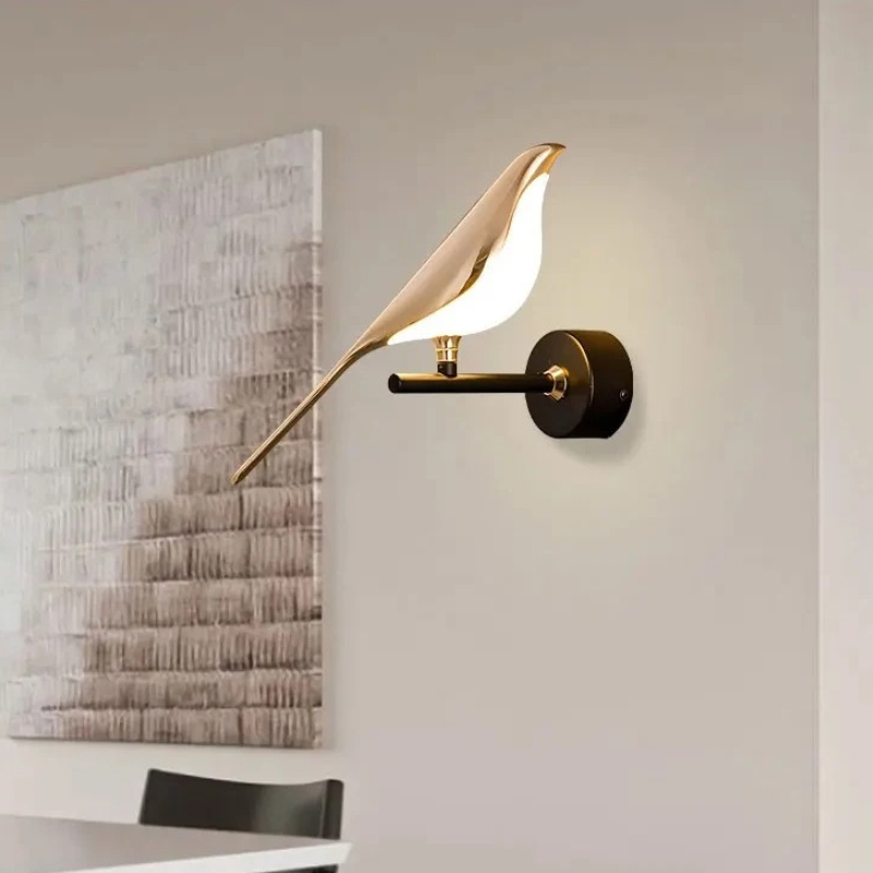 Applique Murale Design Oiseau – Style Scandinave Élégant pour Chambre ou Salon
