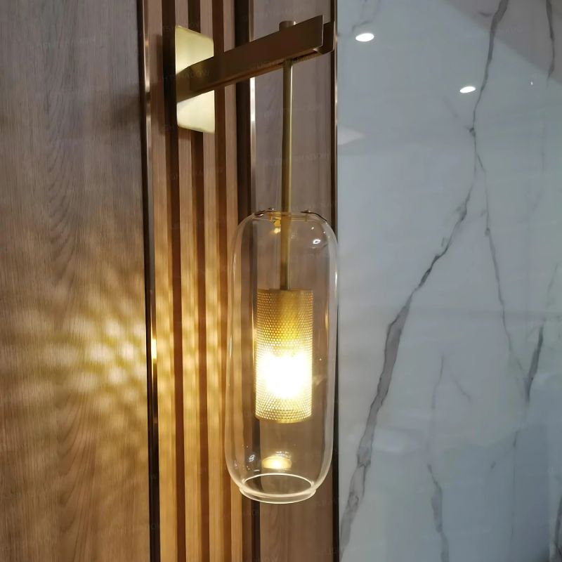 Applique murale moderne en verre soufflé