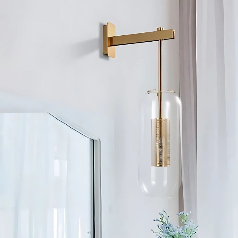 Applique murale moderne en verre soufflé