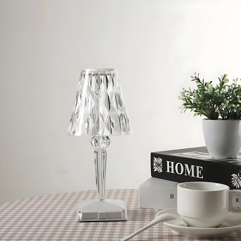 Lampe de table cristal LED moderne
