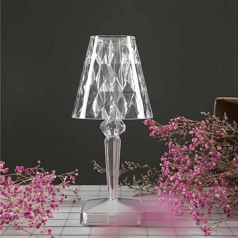 Lampe de table design cristal moderne – Image 2