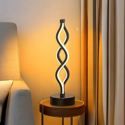 Lampe de table spirale design moderne
