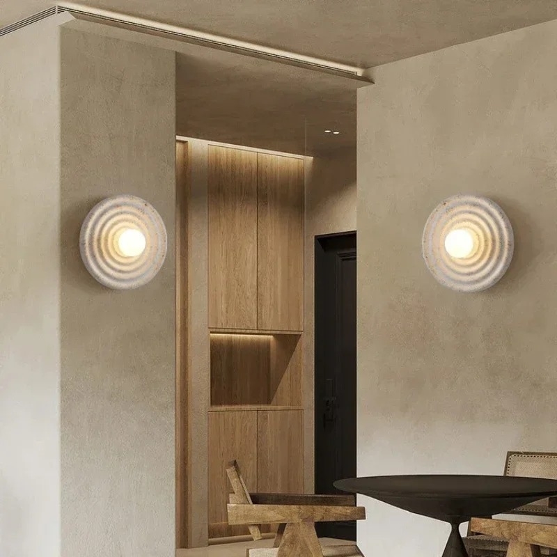 Applique murale métal moderne circulaire