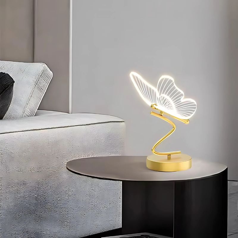 Lampe de table papillon design contemporain