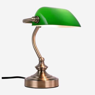 Lampe de table vintage en verre