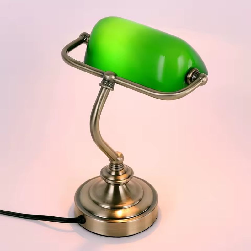 Lampe de table vintage en verre