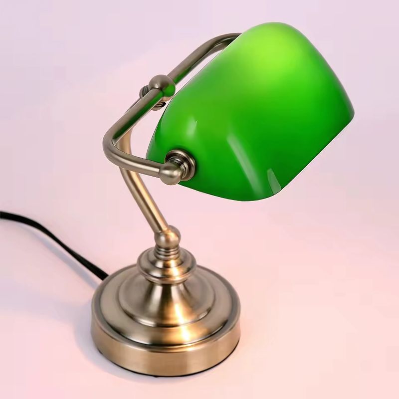 Lampe de table vintage en verre