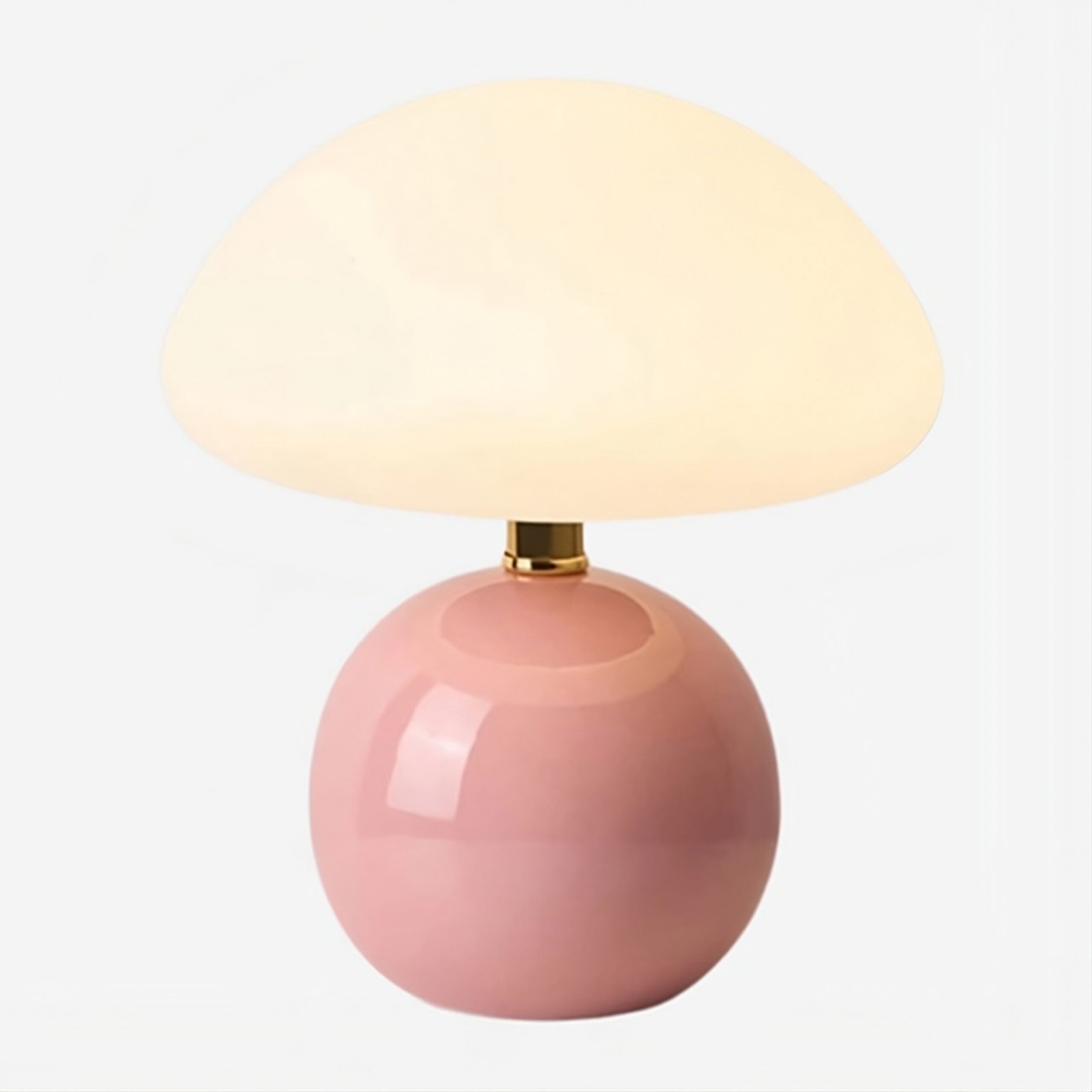 Lampe de table design moderne verre rond coloré