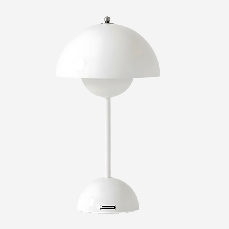 Lampe de table moderne champignon métal