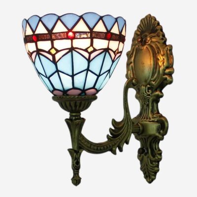 Applique murale en verre style Tiffany