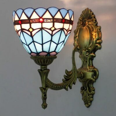 Applique murale en verre style Tiffany
