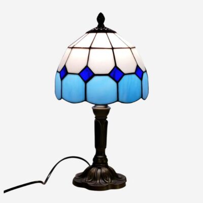 Lampe de table en verre style Tiffany