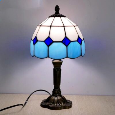 Lampe de table en verre style Tiffany