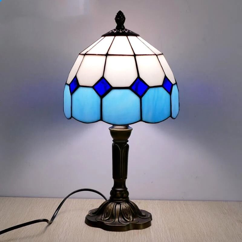 Lampe de table en verre style Tiffany