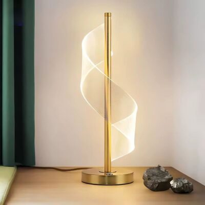 Lampe de table spirale design moderne