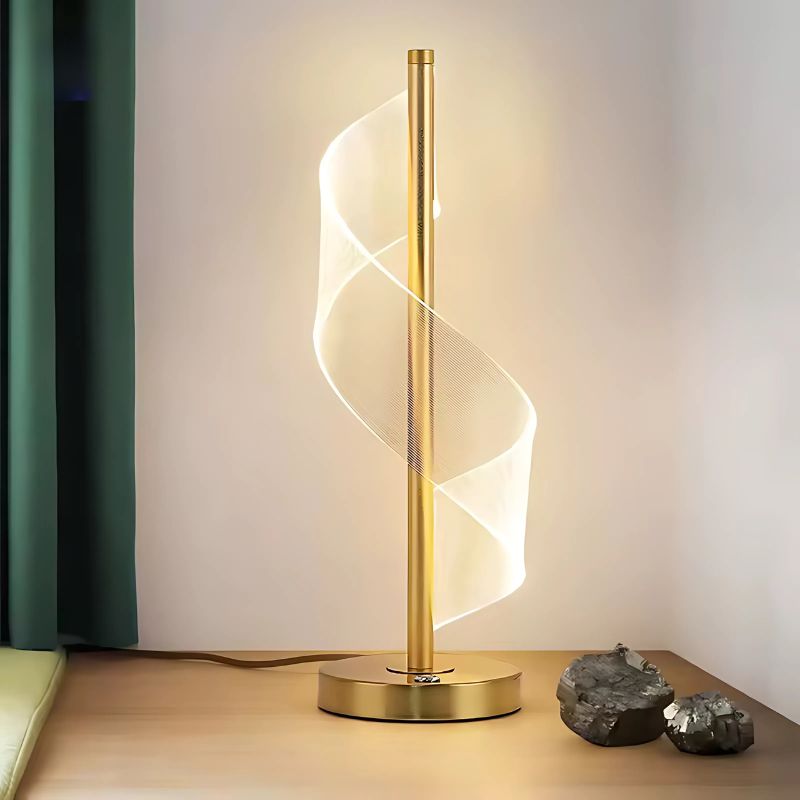 Lampe de table spirale design moderne